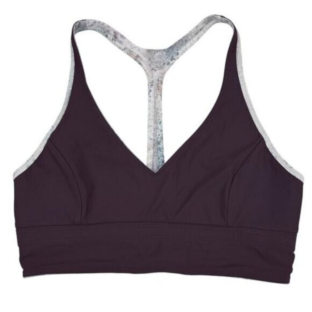 Lululemon Retreat Bra In Sugar Crush Multi / Black Cherry Size 4 - Picture 6 of 8